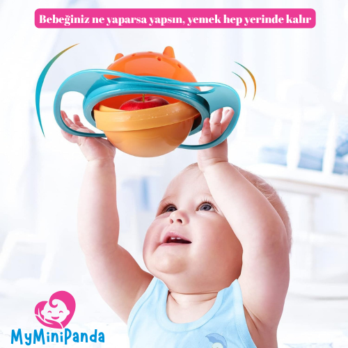 MyMiniPanda™ 360° Dönebilen Dökülmez Bebek Kasesi